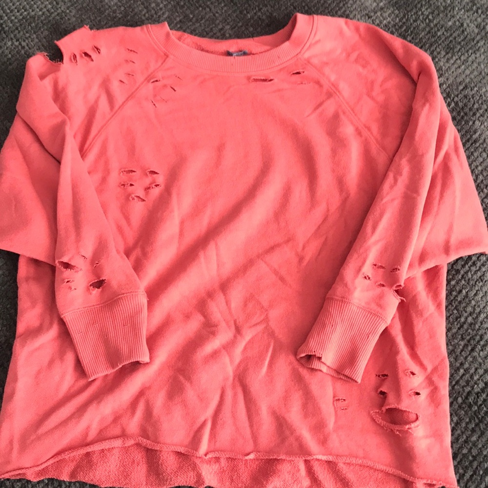 Aerie distressed sweatshirt
